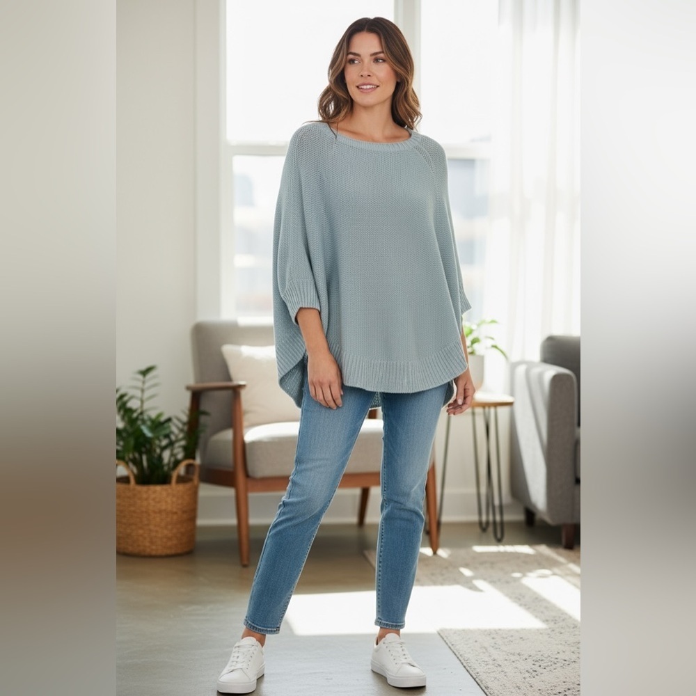 Guinevere Bat Wing Short Sleeve Sweater - Alpaca Wool Blend
